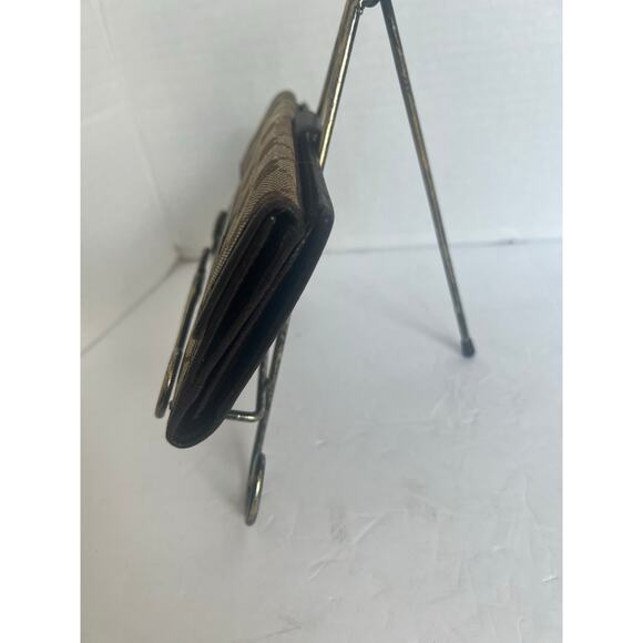 Gucci 154258 GG Long Bi-fold Brown Canvas Leather Wallet - Picture 2 of 9